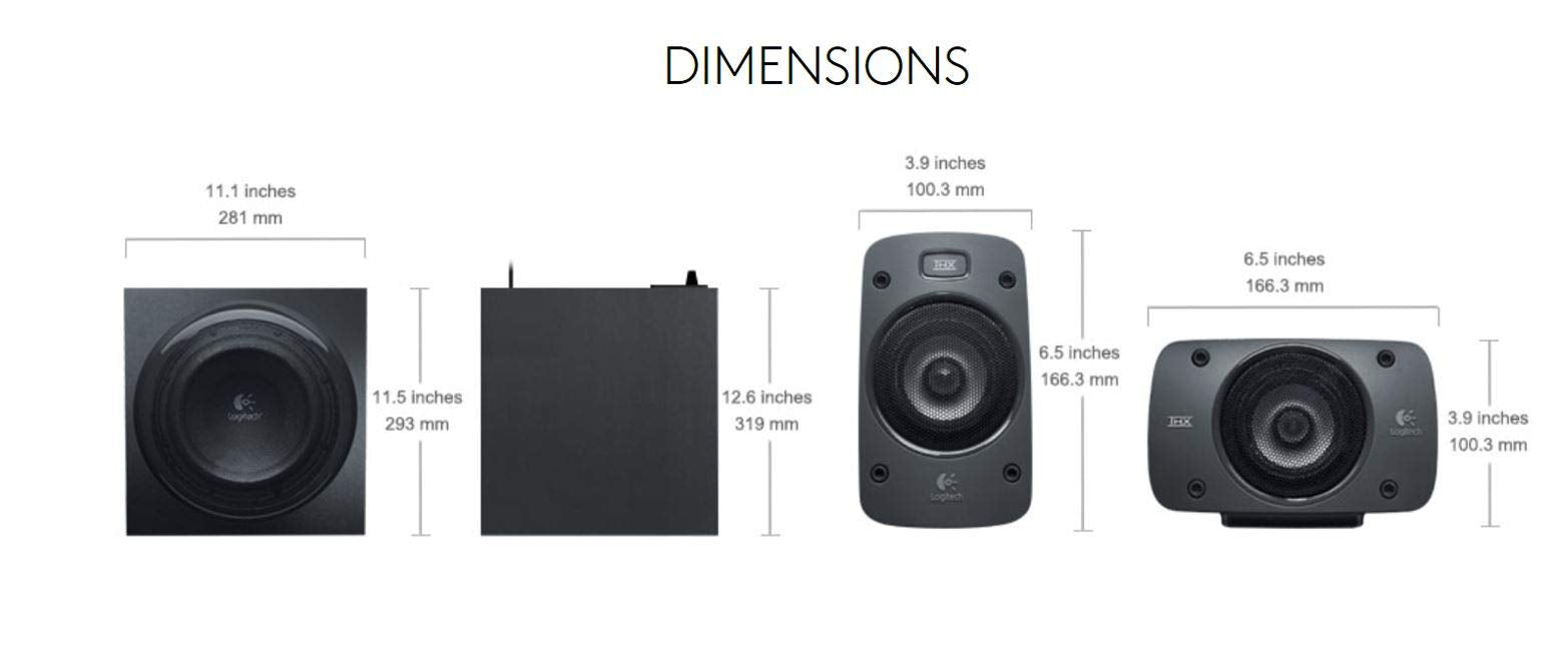 Refurbished - LOGITECH Z906 5.1 SPKR SYSTEM 097855067548