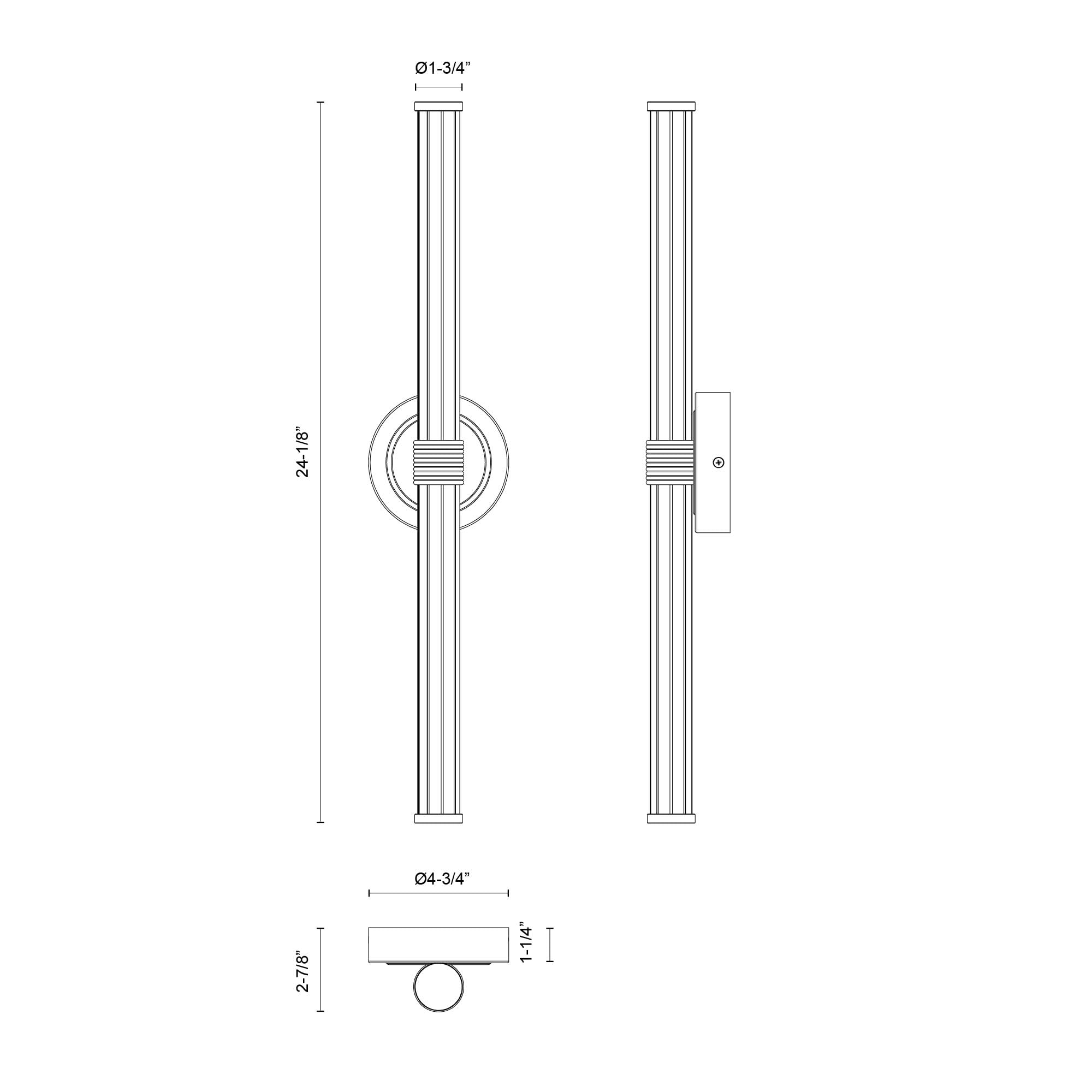 Open Box - Alora Lighting WV509024MB-UNV - Bathroom Fixtures Indoor Lighting