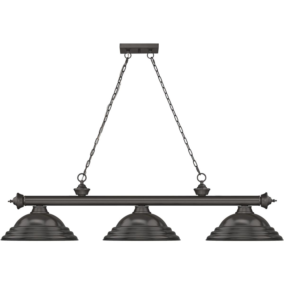 Open Box - Z-Lite 2306-3BRZ-SBRZ - Chandeliers Indoor Lighting