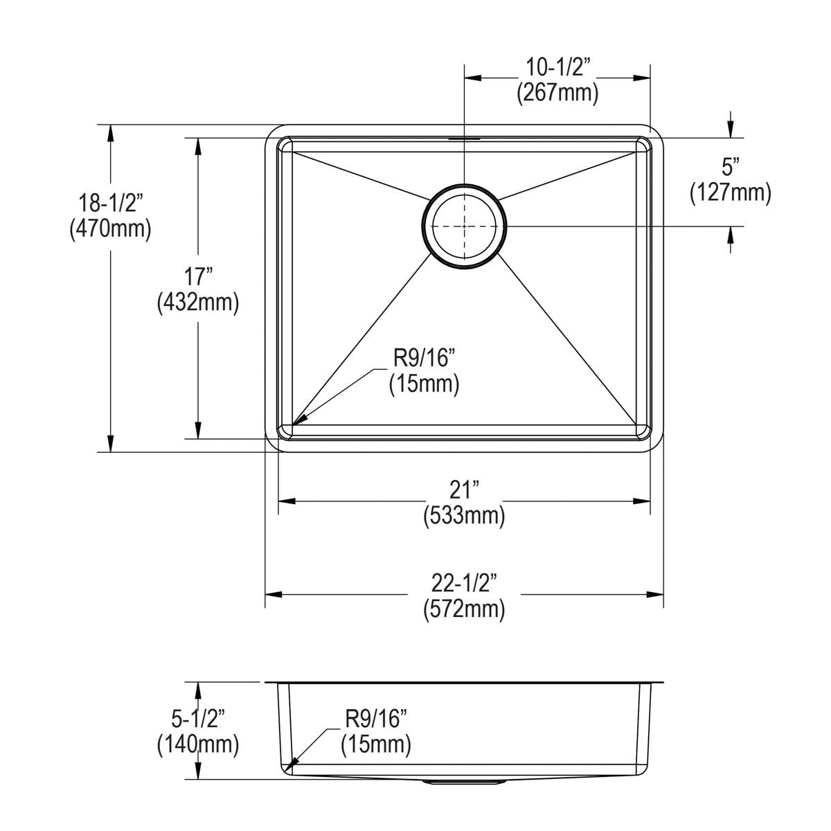 Open Box - Elkay ECTRUAD211755 - Kitchen Sinks Sinks
