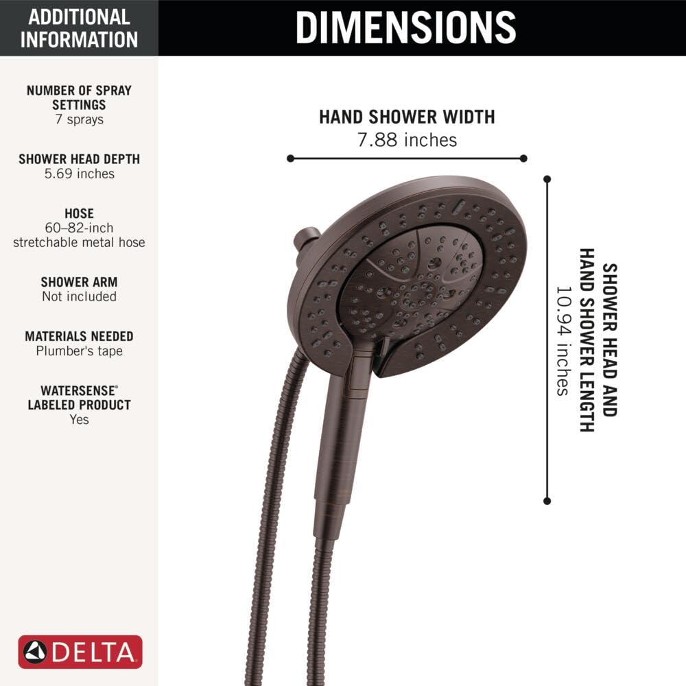 Open Box - Delta 58651-RB - Shower Heads Showers