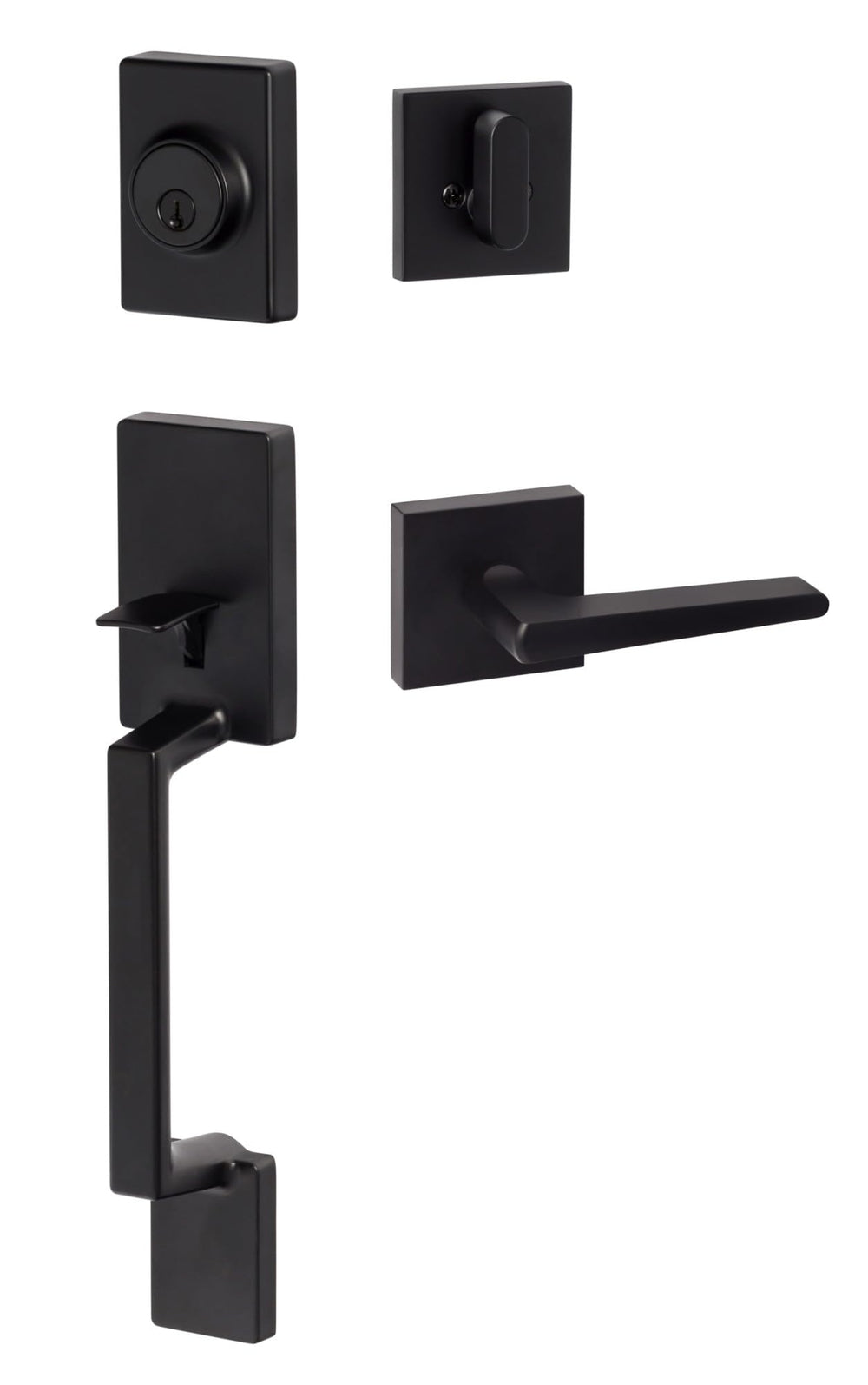 Open Box - Sure-Loc SH507-S-BS-SQ FBL - Handlesets Door Hardware