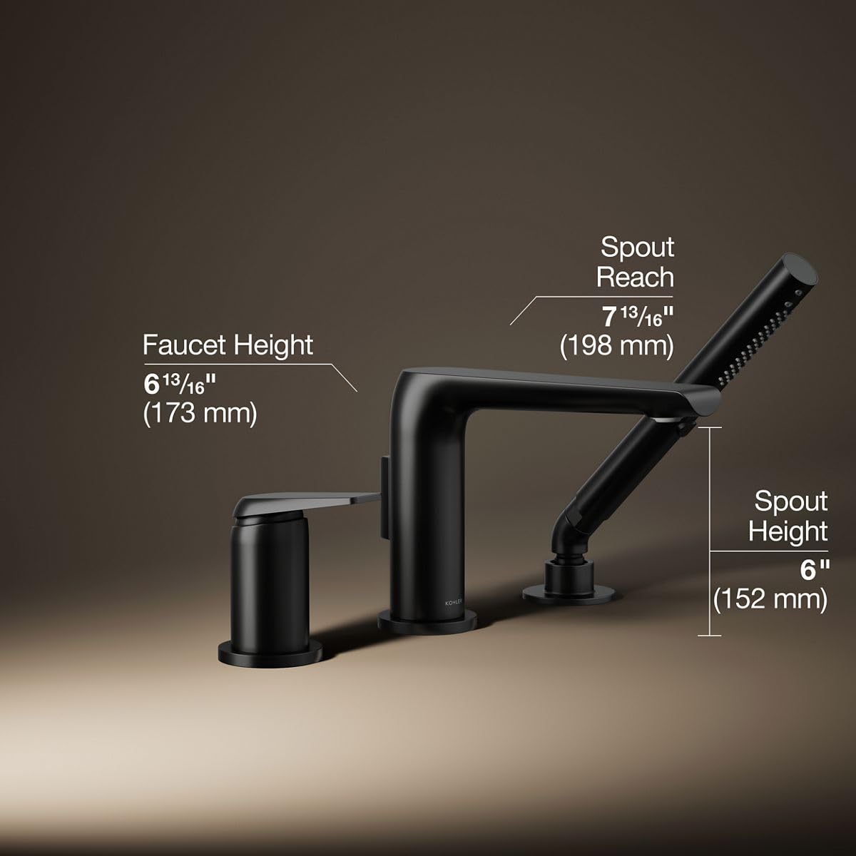 Open Box - Kohler K-97360-4-BL - Roman Tub Faucet