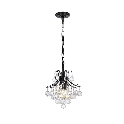 Open Box - Elegant Lighting V8000D12BK/RC - Pendants Indoor Lighting