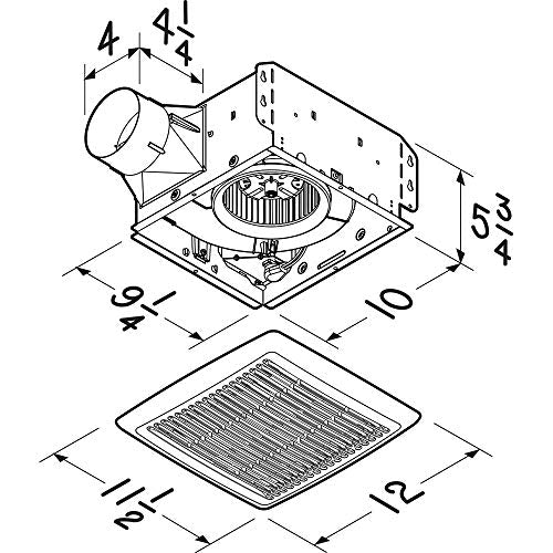 Open Box - Broan AE50110DC - Exhaust Fans Ventilation