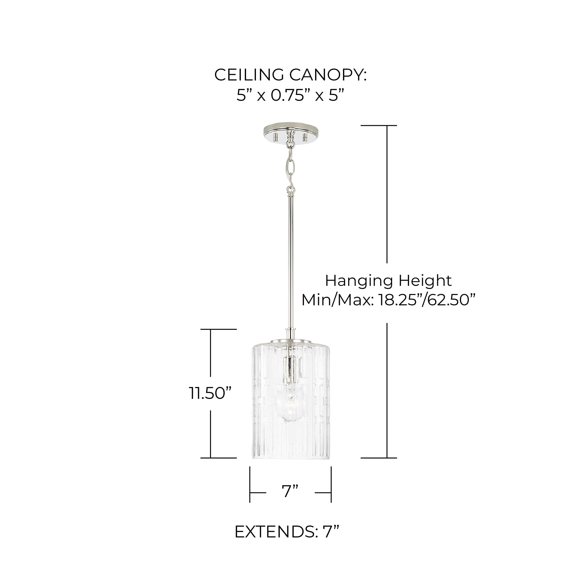 Open Box - Capital Lighting 341311PN - Pendants Indoor Lighting