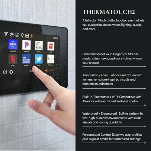 Open Box - ThermaSol TT7-SVSQ-SN - Steam Shower Kits Steam Showers