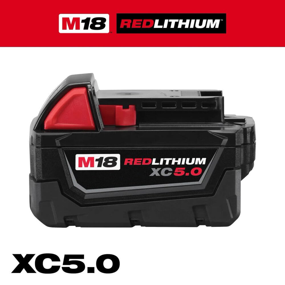 Open Box -  Milwaukee M18 18-Volt Lithium-Ion XC Starter Kit with Two 5.0Ah Batteries and Charger MilwaukeeBullseye Deals