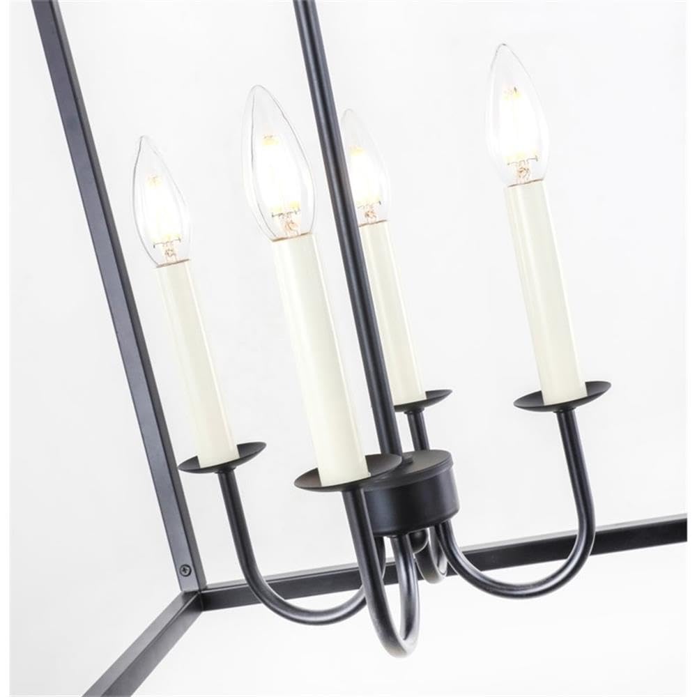 Open Box - Elegant Lighting LD6008D20BK - Chandeliers Indoor Lighting