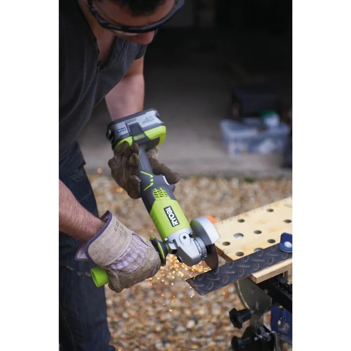 Used - RYOBI ONE+ 18V Cordless 4-1/2 in. Angle Grinder (Tool Only)