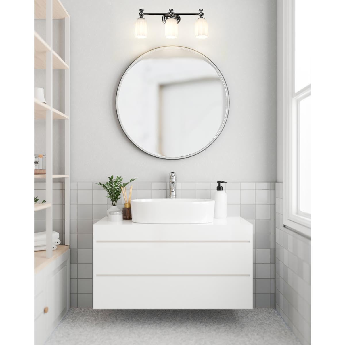 Open Box - Z-Lite 1102-3V-CH - Bathroom Fixtures Indoor Lighting