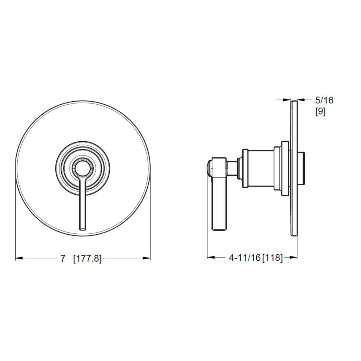 Open Box - Pfister R89-1WNC - Valve Trim Only Showers