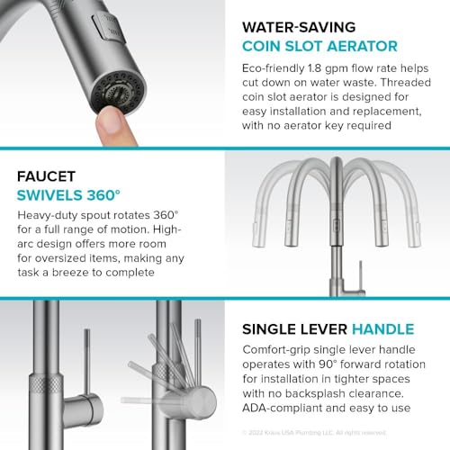 Open Box - Kraus KPF-2654BG - Kitchen Faucet