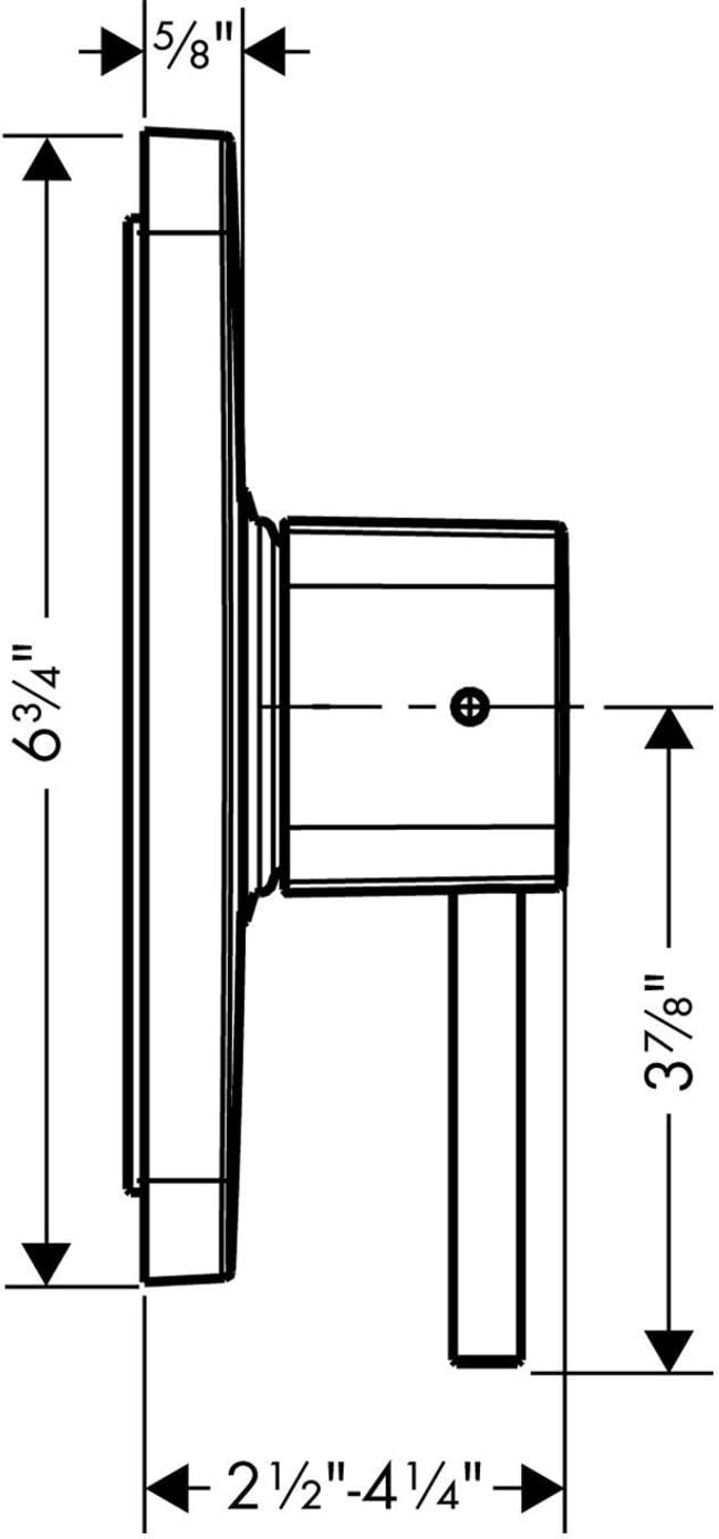 Open Box - Axor 11408001 Urquiola Pressure Balanced Valve Trim - Less Valve