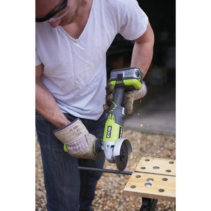 Used - RYOBI ONE+ 18V Cordless 4-1/2 in. Angle Grinder (Tool Only)