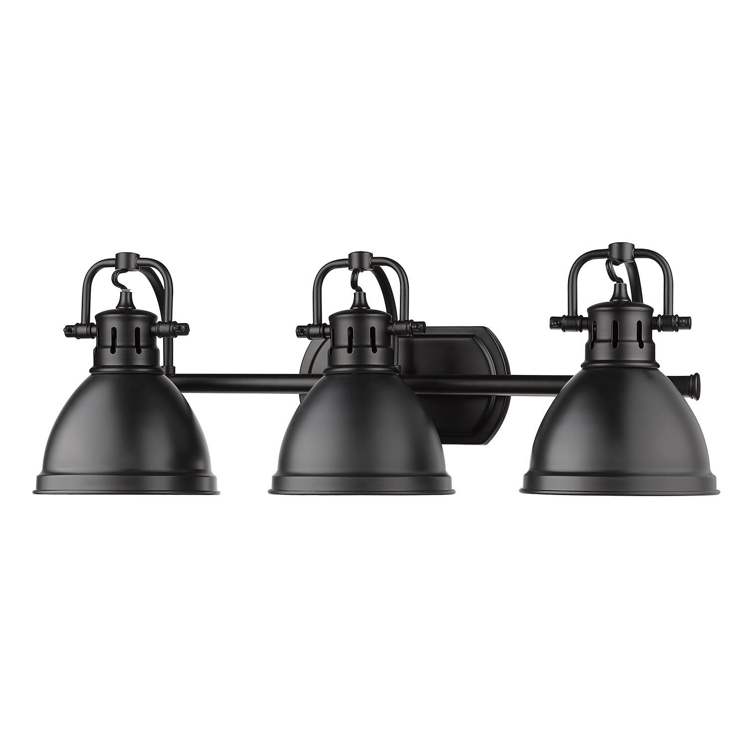Open Box - Golden Lighting 3602-BA3 BLK-BLK - Bathroom Fixtures Indoor Lighting