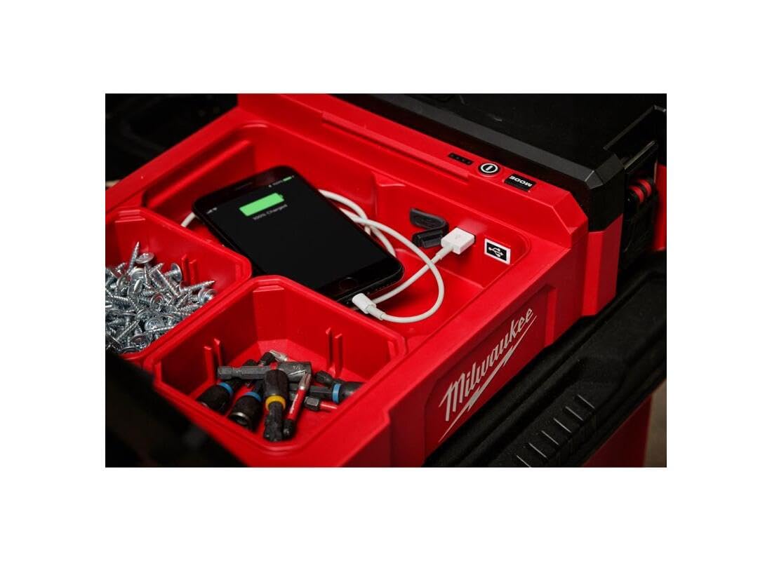 Open Box -  Milwaukee Tool M12 12-Volt Lithium-Ion Cordless PACKOUT Flood Light w/USB Charging Milwaukee ToolBullseye Deals