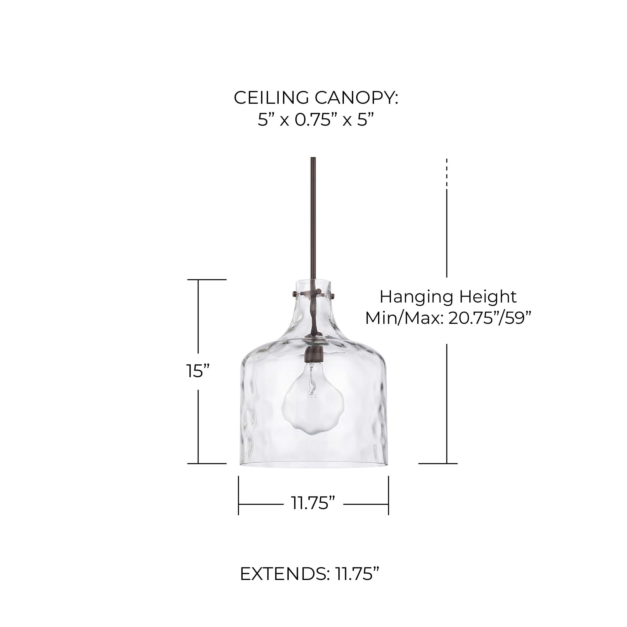 Open Box - Capital Lighting 325717BZ - Pendants Indoor Lighting