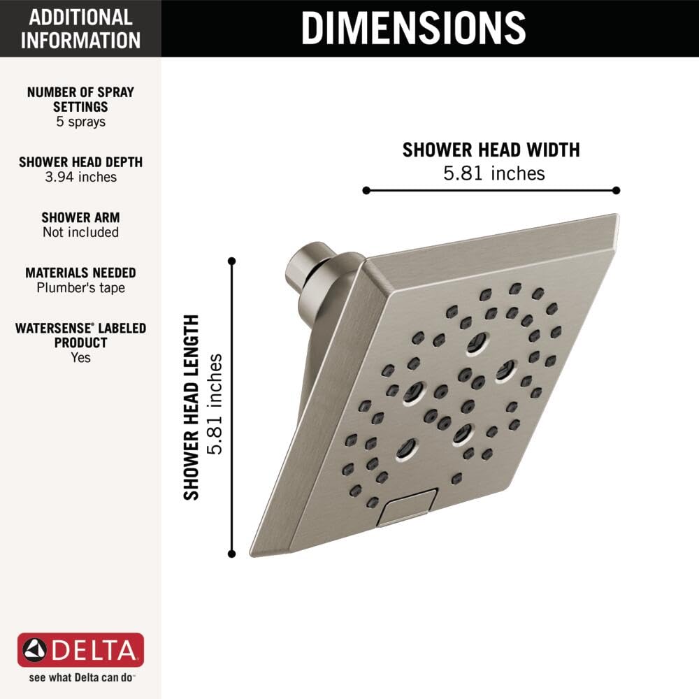 Open Box - Delta 52664-SS - Shower Heads Showers