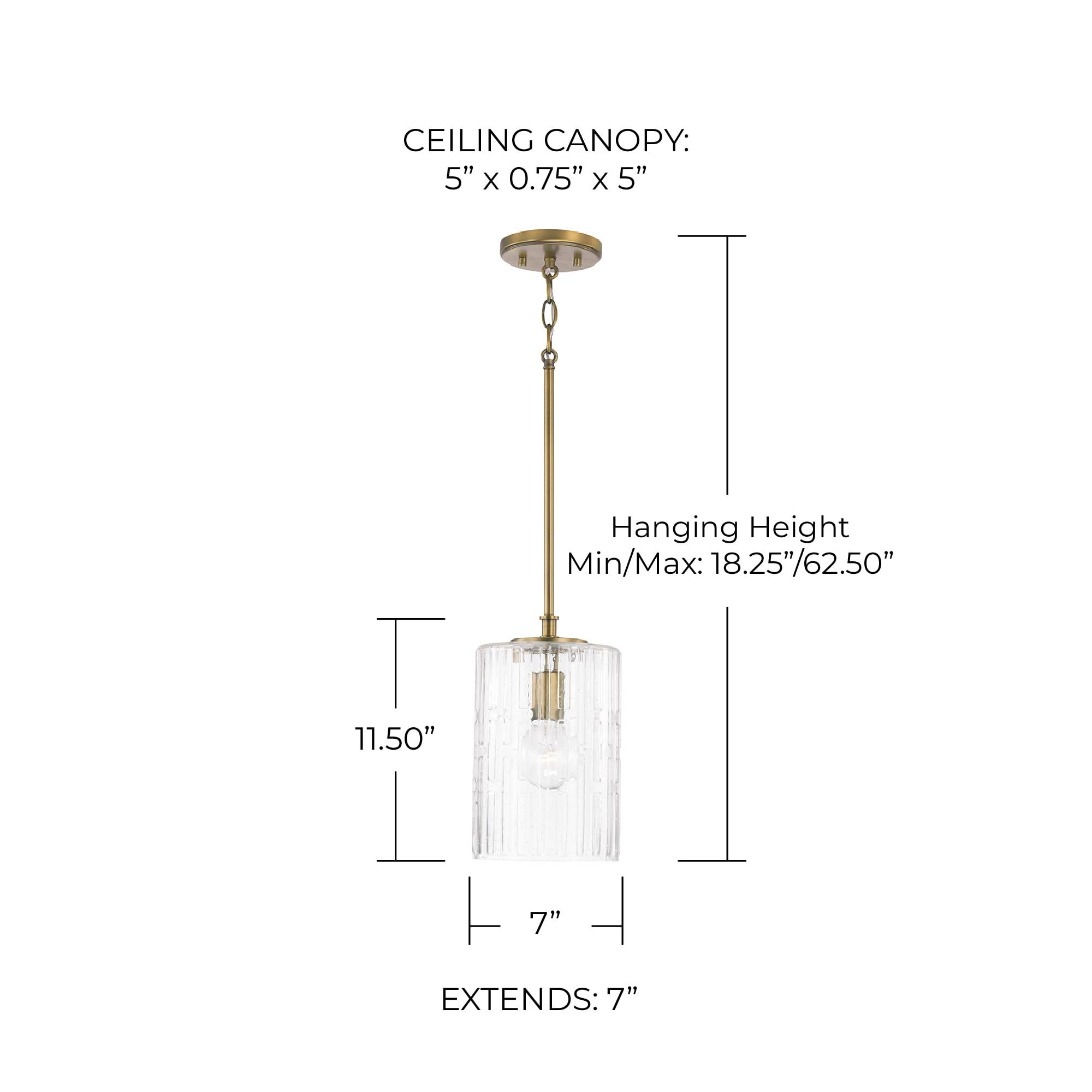 Open Box - Capital Lighting 341311AD - Pendants Indoor Lighting