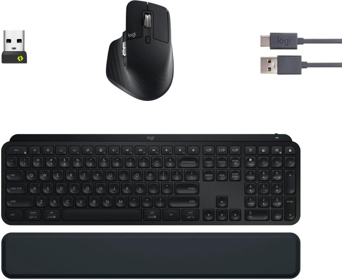 Refurbished - MX Keys S Combo-BLACK-US-BT 920-012274