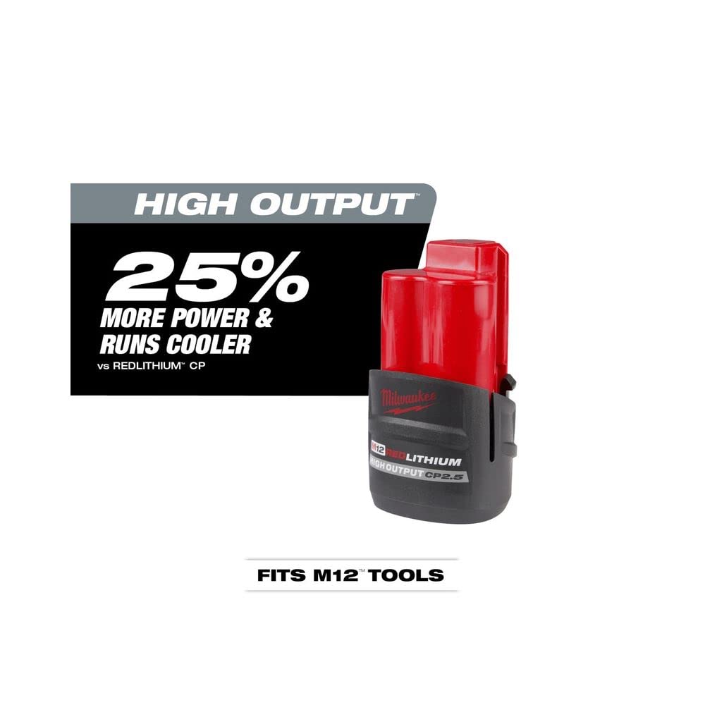 Open Box -  Milwaukee M12 REDLITHIUM HIGH OUTPUT CP2.5 Battery Pack