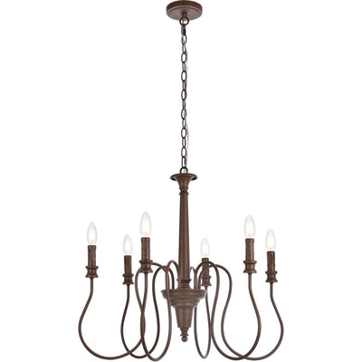 Open Box - Elegant Lighting LD7044D26WOK - Chandeliers Indoor Lighting