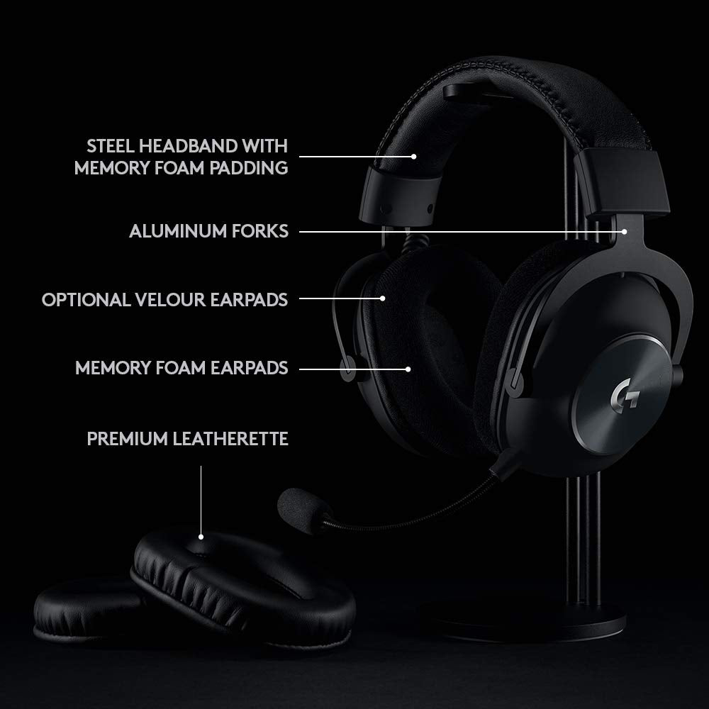 Refurbished - Logitech - G PRO X Wireless Gaming Headset for PC - Black
