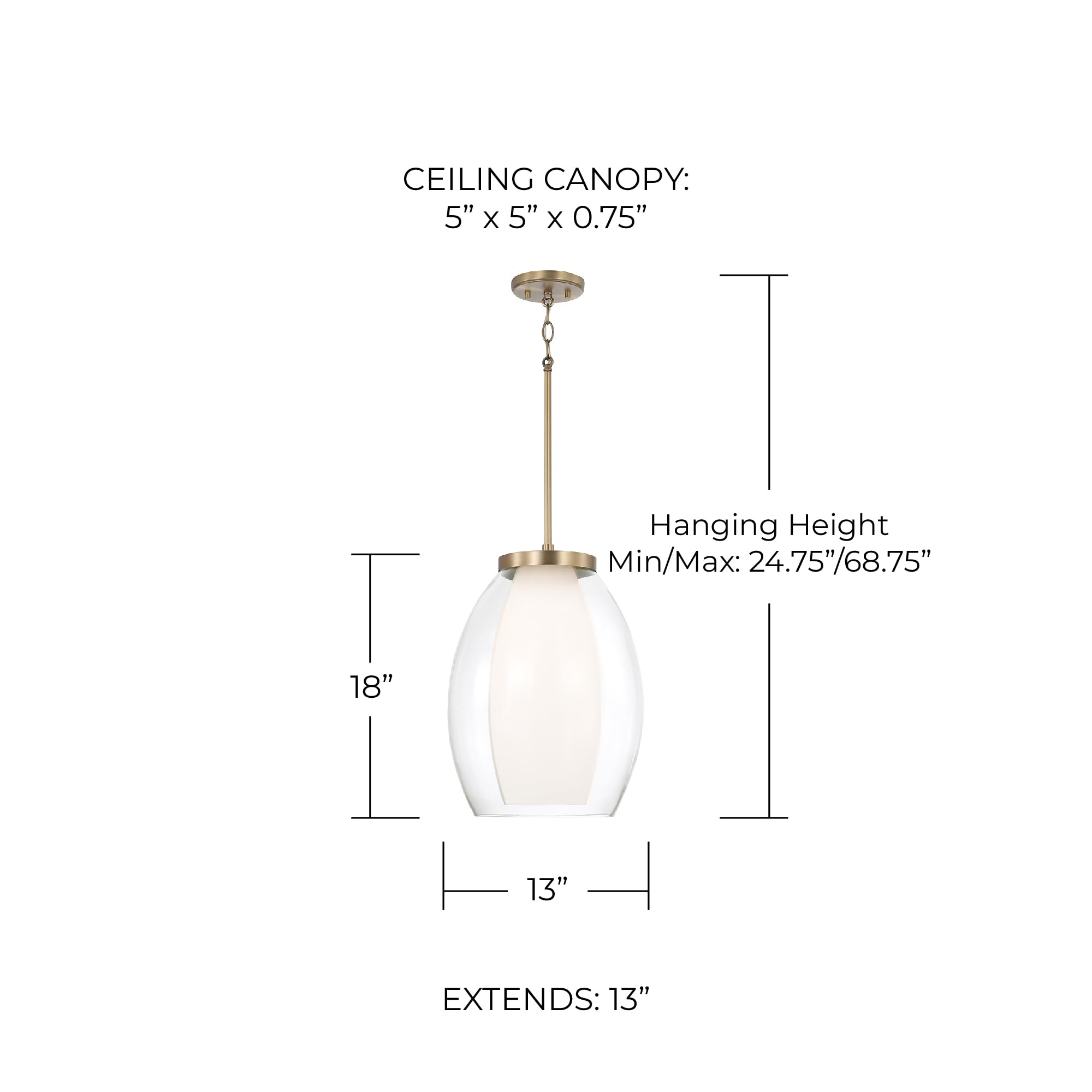Open Box - Capital Lighting 355911AD - Pendants Indoor Lighting