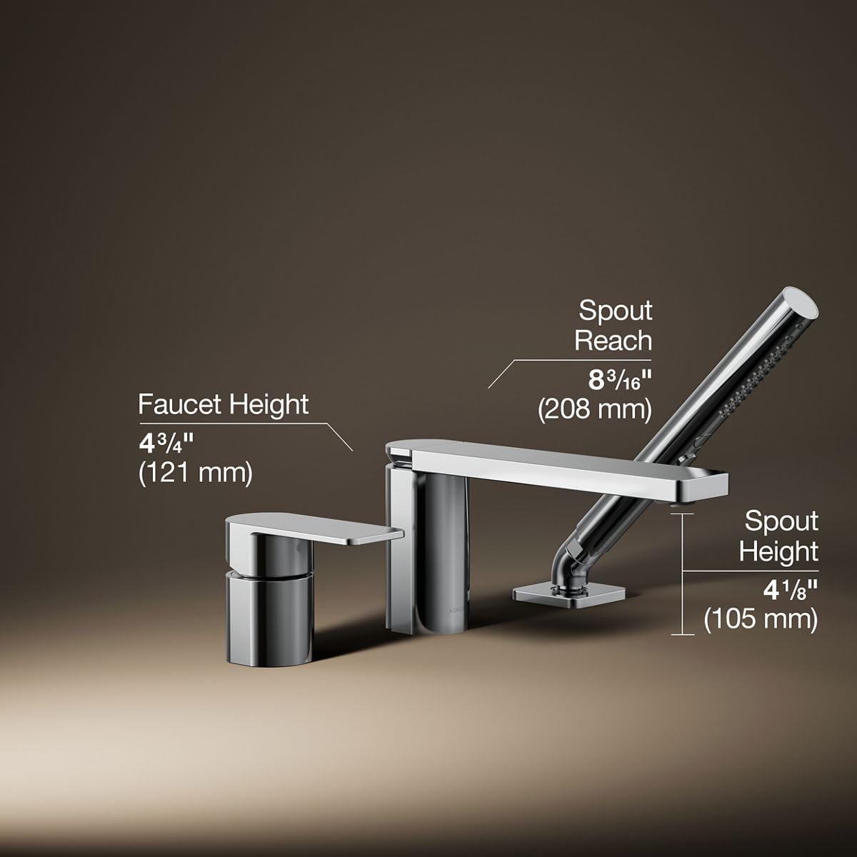 Open Box - Kohler K-23488-4-CP - Roman Tub Faucet