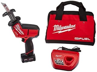 Open Box - Milwaukee 2520-21XC - M12 Fuel Hackzall 5/8  12V 4.0Ah Cordless Straight Handle Reciprocating Saw Kit MilwaukeeBullseye Deals