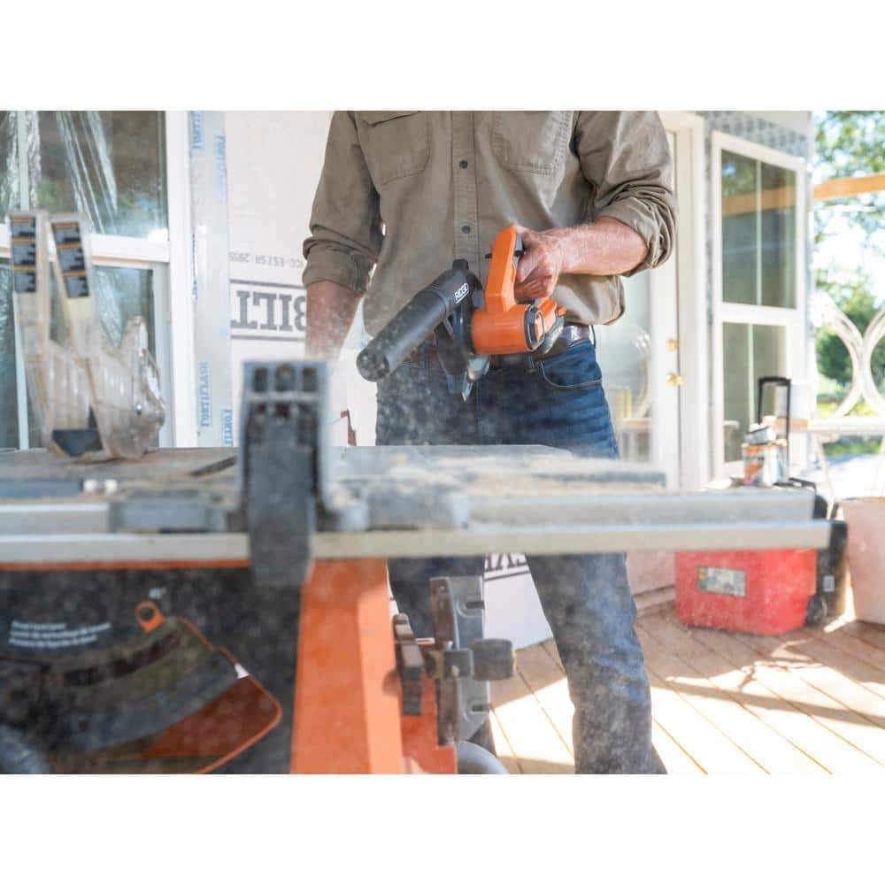 Open Box -  RIDGID 18V Lithium-Ion Cordless Compact Jobsite Blower with Inflator/Deflator Nozzle RIDGIDBullseye Deals