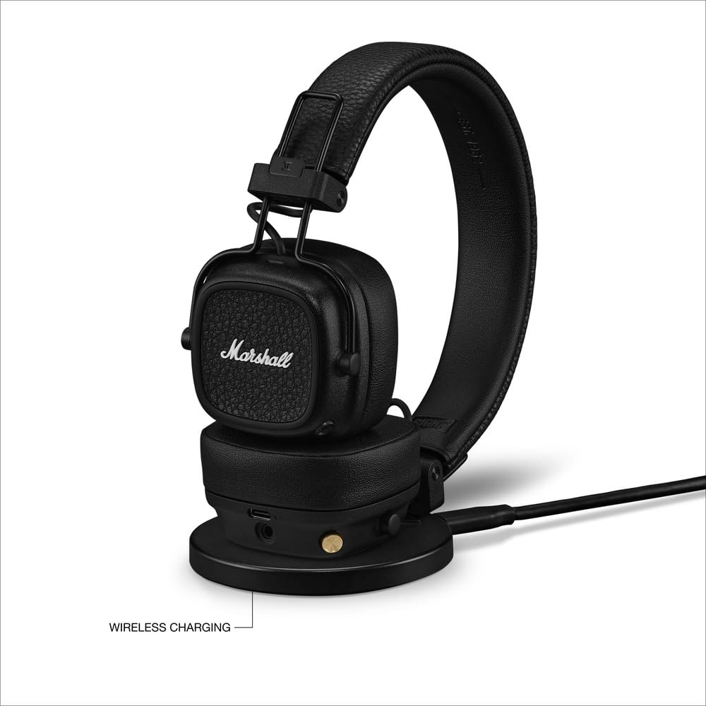 Certified Refurbished - Marshall - Major V Wireless On-Ear Headphones - Black MarshallBullseye Deals