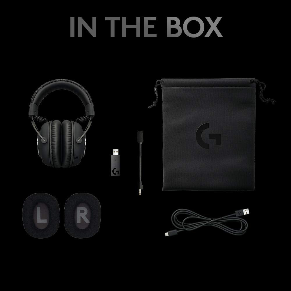 Open Box -  Logitech - G PRO X Wireless Gaming Headset for PC - Black