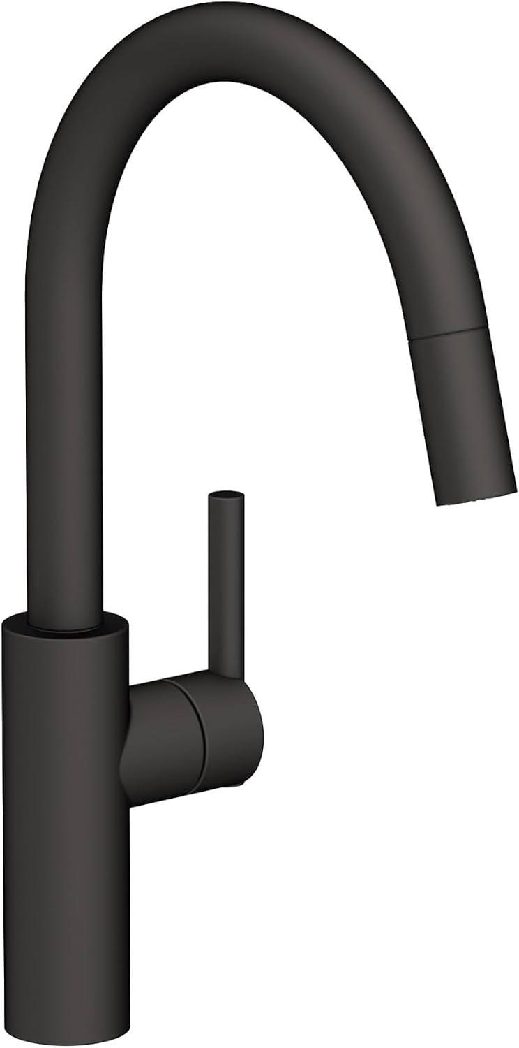 Open Box - Newport Brass 1500-5113/56 East Linear High-Arc Pullout Spray Kitchen Faucet with Magnetic Docking