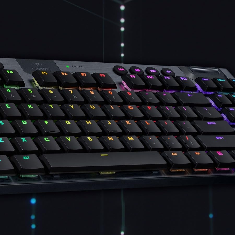Open Box -  G915 TKL Tenkeyless LIGHTSPEED Wireless RGB Mechanical Gaming Keyboard - GL Tactile-CARBON-US-2.4GHZ 920-009495