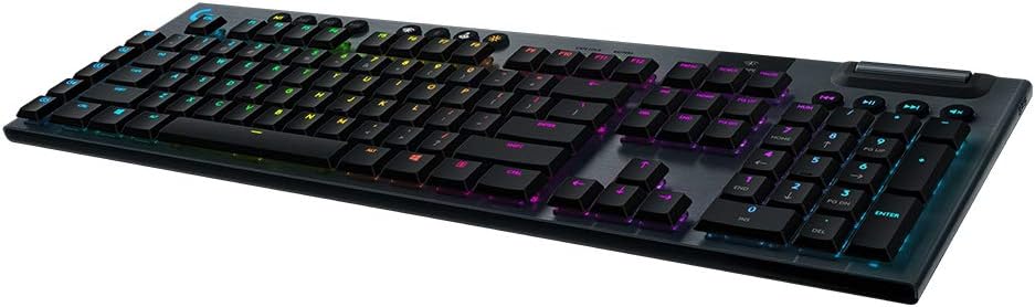 Refurbished - G915 LIGHTSPEED Wireless RGB Mechanical Gaming Keyboard  GL Clicky-CARBON-US-2.4GHZ/BT- 920-009103