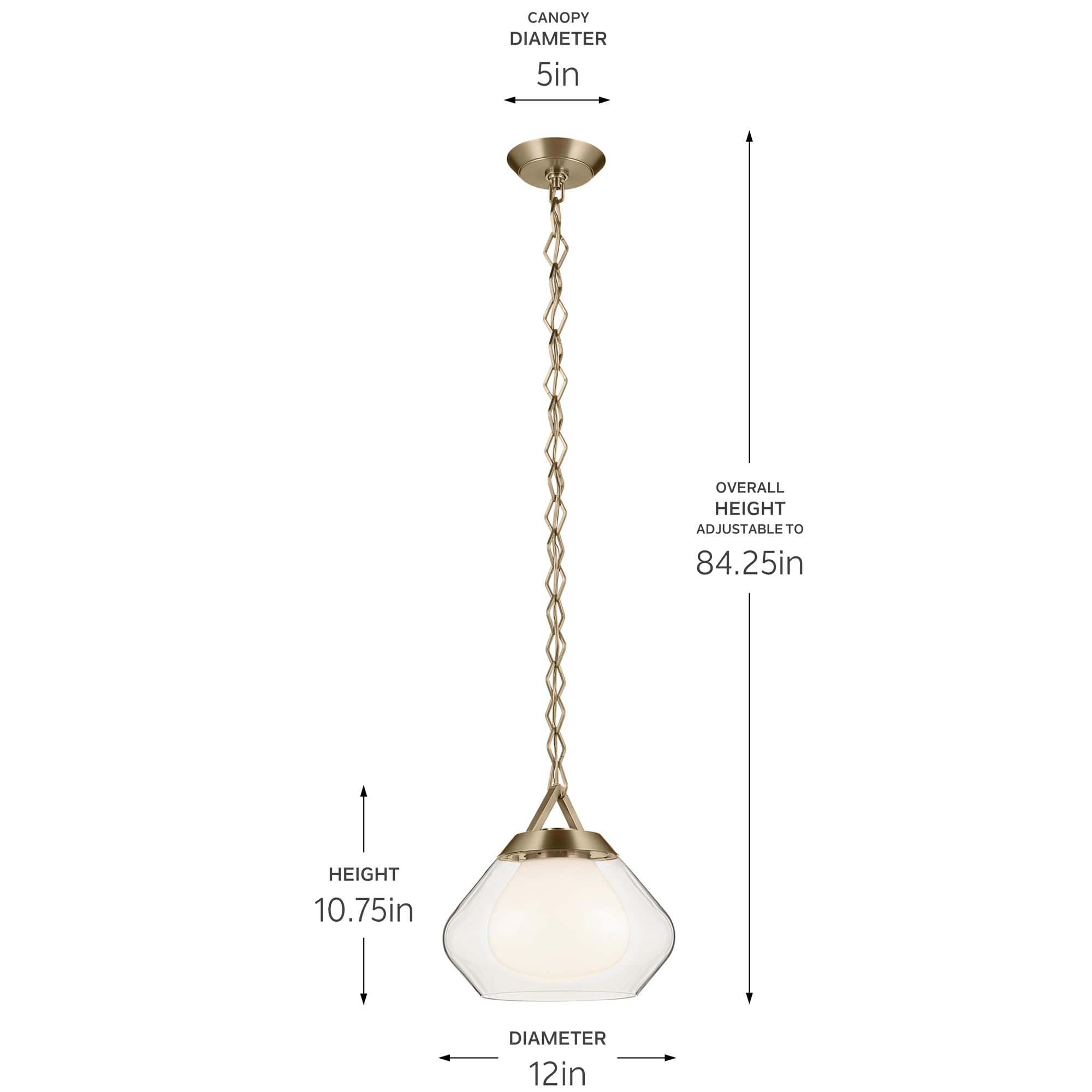 Open Box - Kichler 52782CPZ - Pendants Indoor Lighting