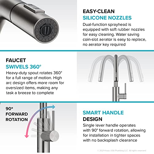 Open Box - Kraus KPF-2620SFACB - Kitchen Faucet