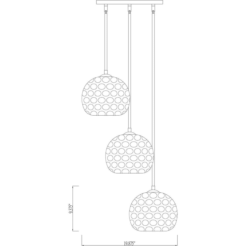 Open Box - Z-Lite 490P10-3R-OBR - Pendants Indoor Lighting