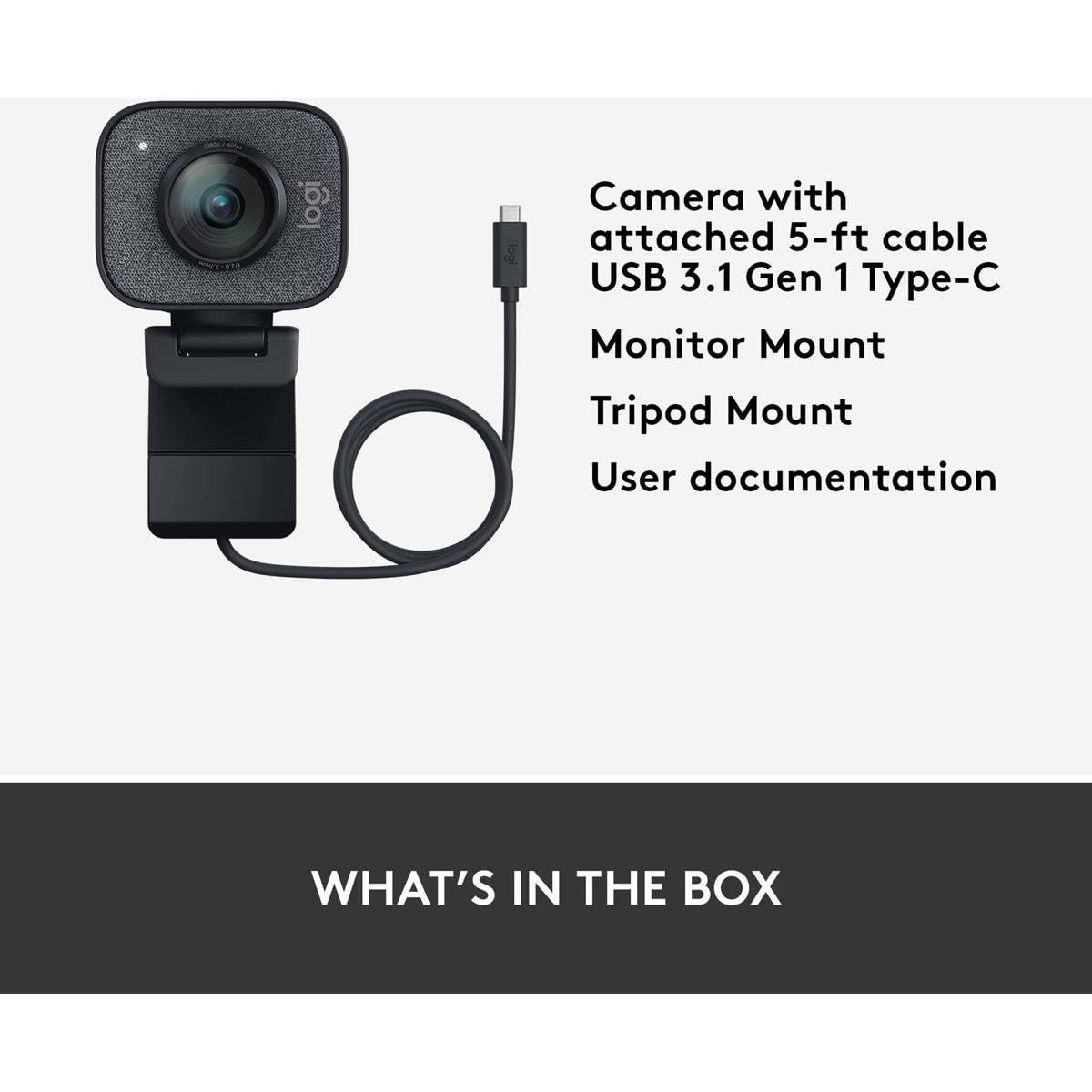 Refurbished - STREAMCAMPLUS WEBCAM GRAPHITE 097855153210