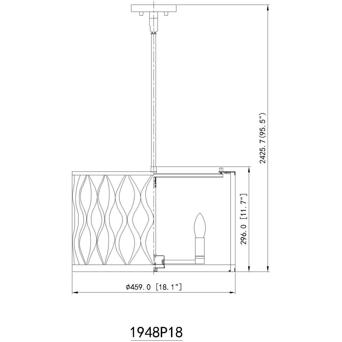 Open Box - Z-Lite 1948P18-MGLD - Pendants Indoor Lighting