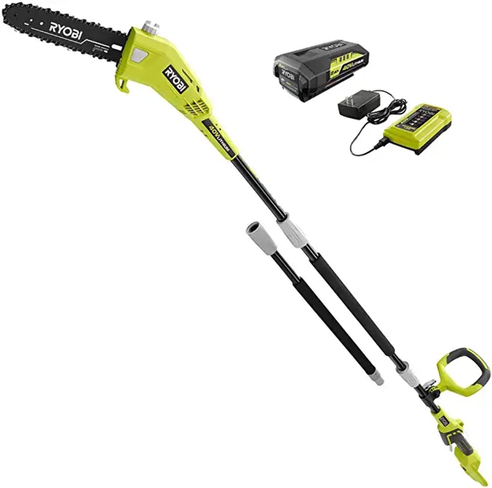 Open Box - RYOBI 40V 10 in. Cordless Battery Pole Saw with 2.0 Ah Battery and Charger RYOBIBullseye Deals