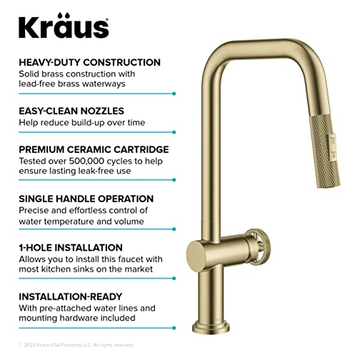 Open Box - Kraus KPF-3126BG - Kitchen Faucet