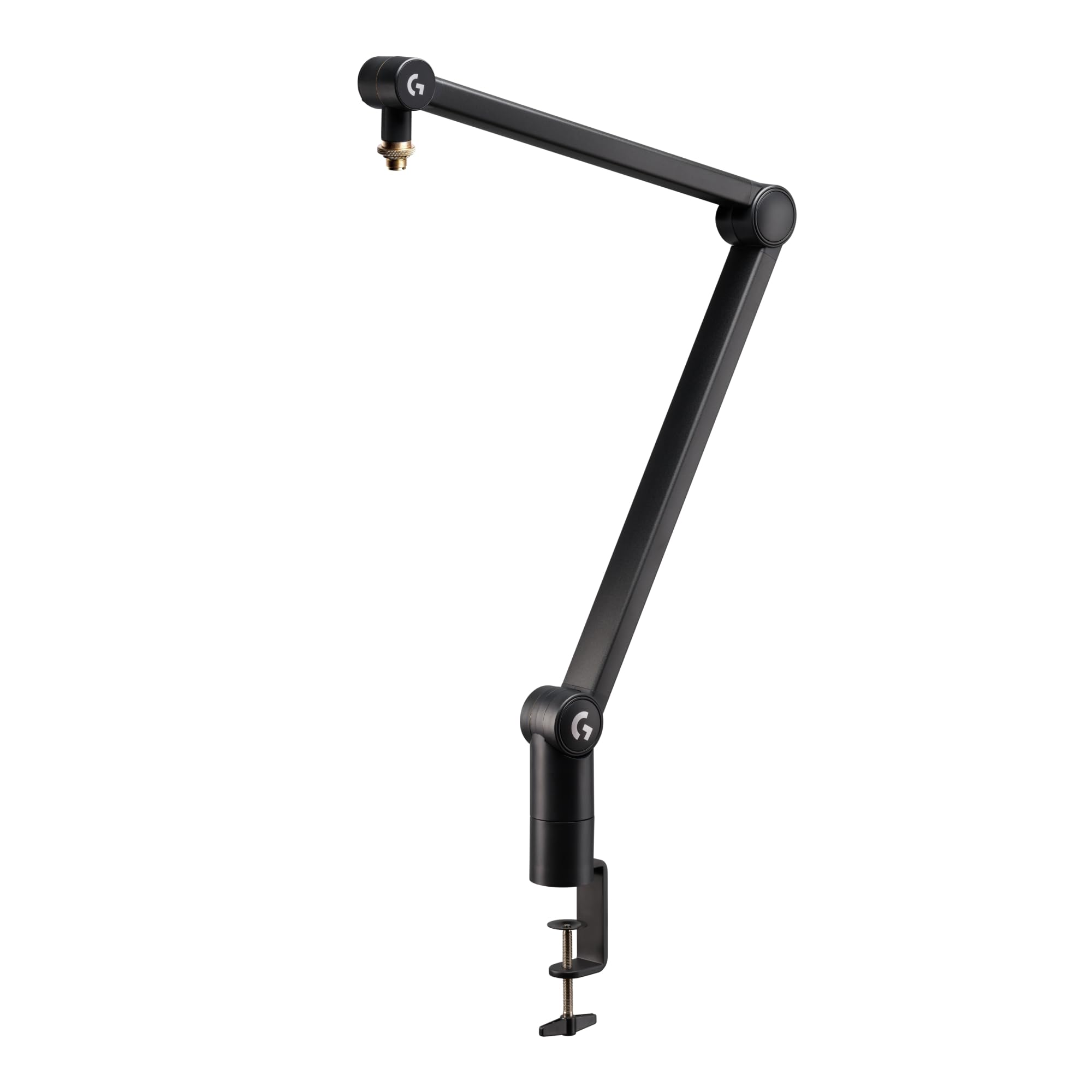 Refurbished - Logitech G Compass Premium Broadcast Boom Arm - Internal Springs, Desktop Clamp & Cable Management (Black)