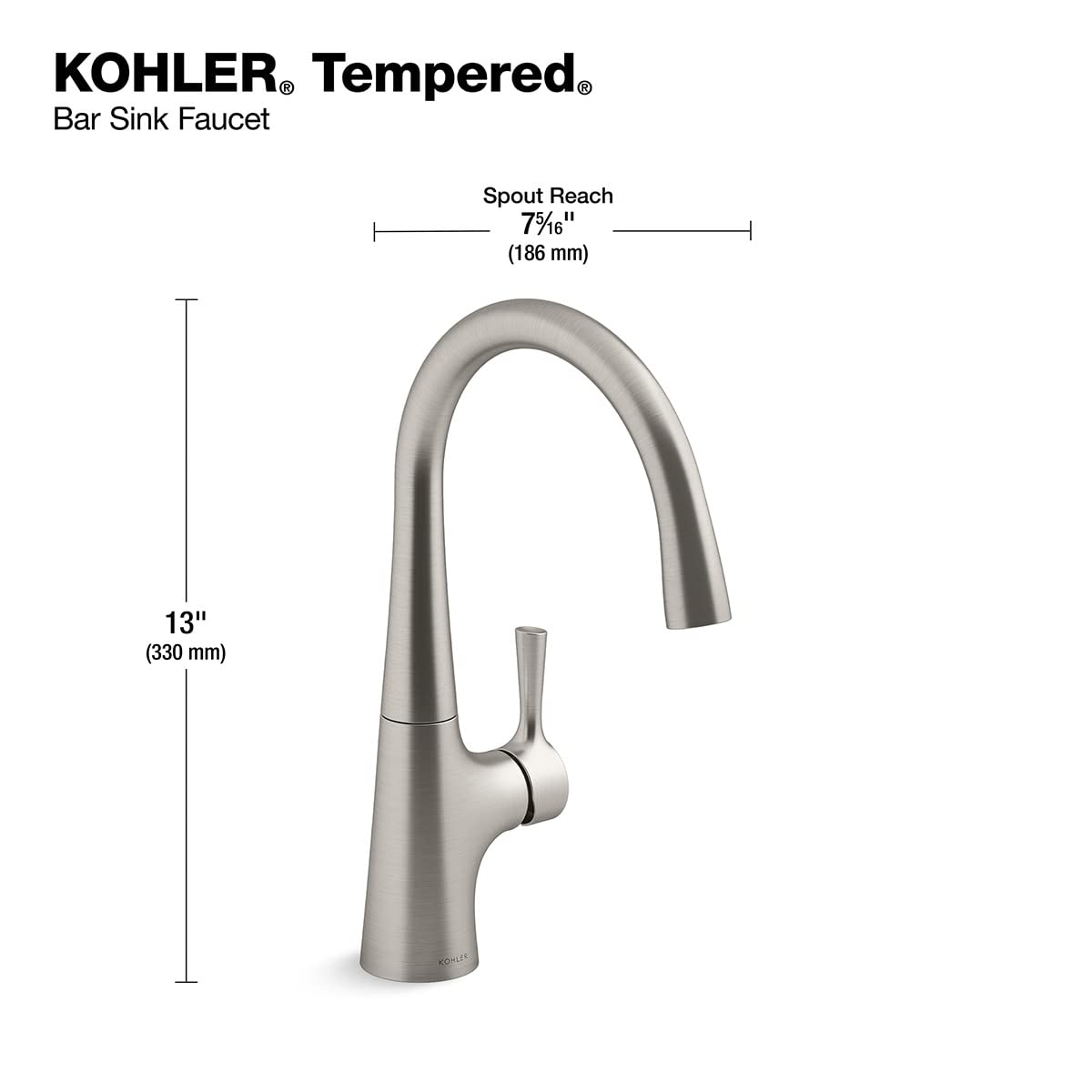 Open Box - Kohler K-24663-2MB - Bar Faucet