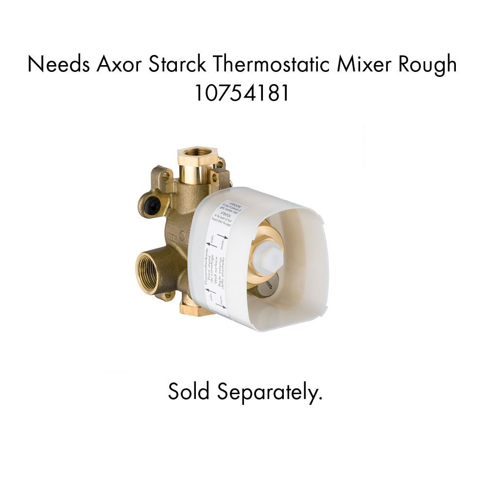 Open Box - Axor 10755821 Starck Thermostatic Valve Trim - Less Valve