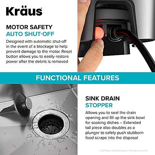 Open Box - Kraus KWD100-75MBL - Garbage Disposal Faucet