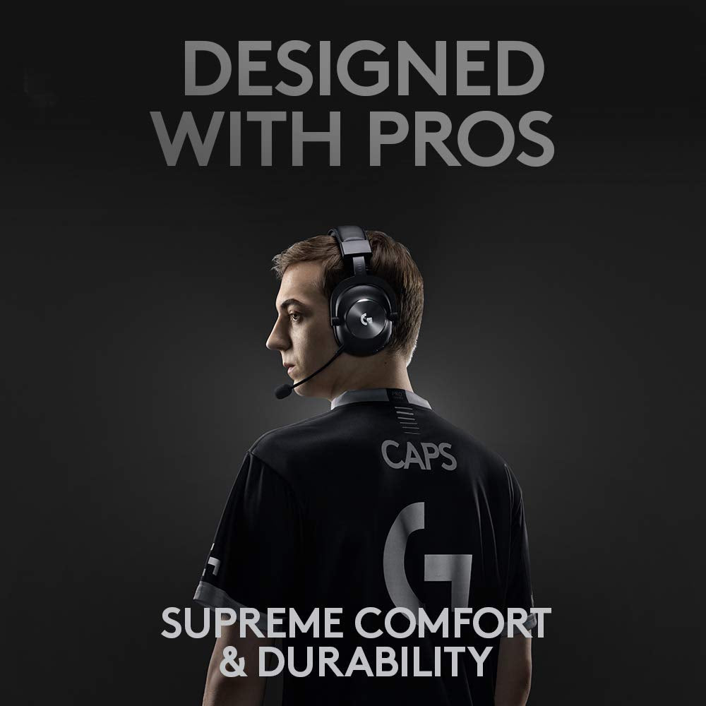 Refurbished - Logitech - G PRO X Wireless Gaming Headset for PC - Black