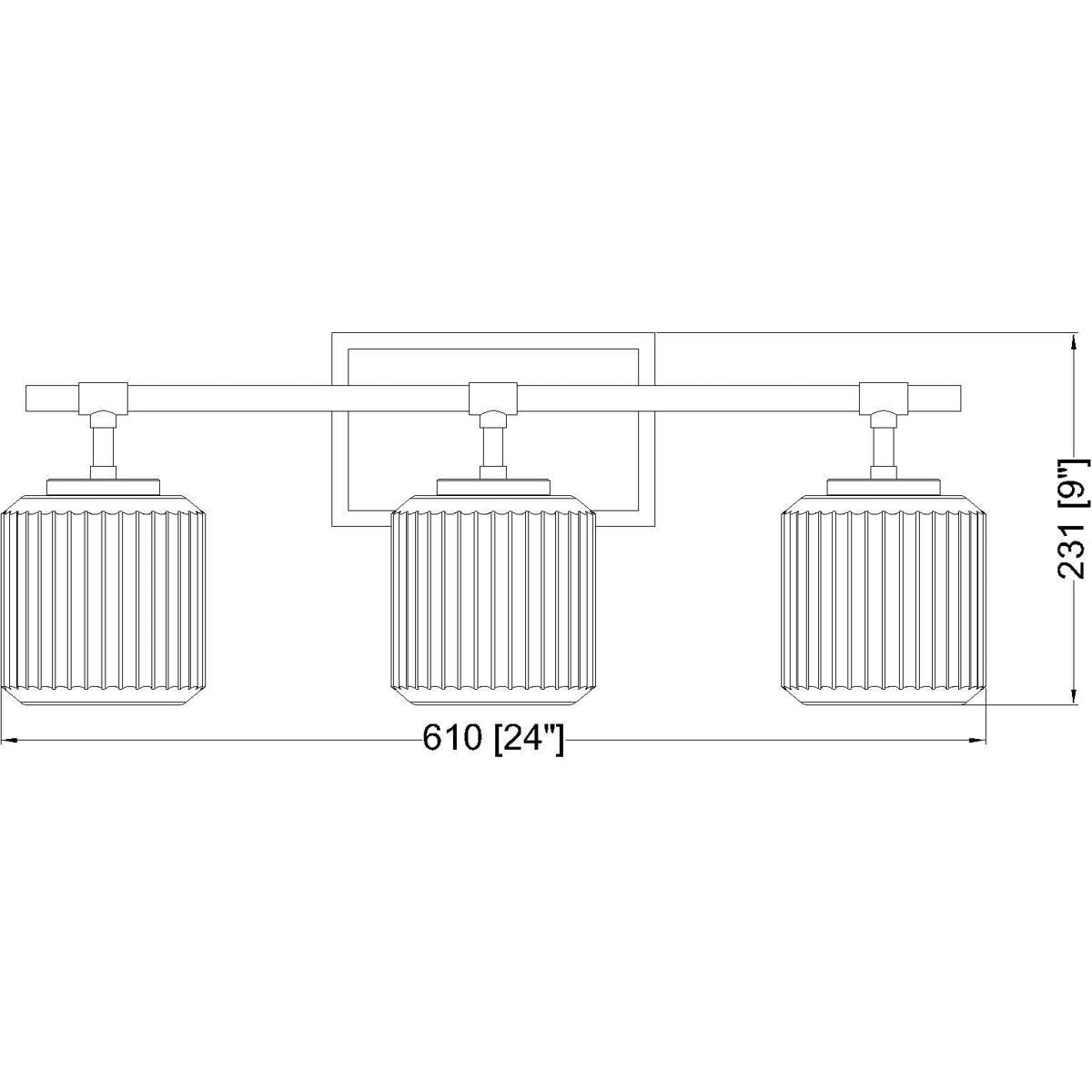 Open Box - Z-Lite 7515-3V-CH - Bathroom Fixtures Indoor Lighting